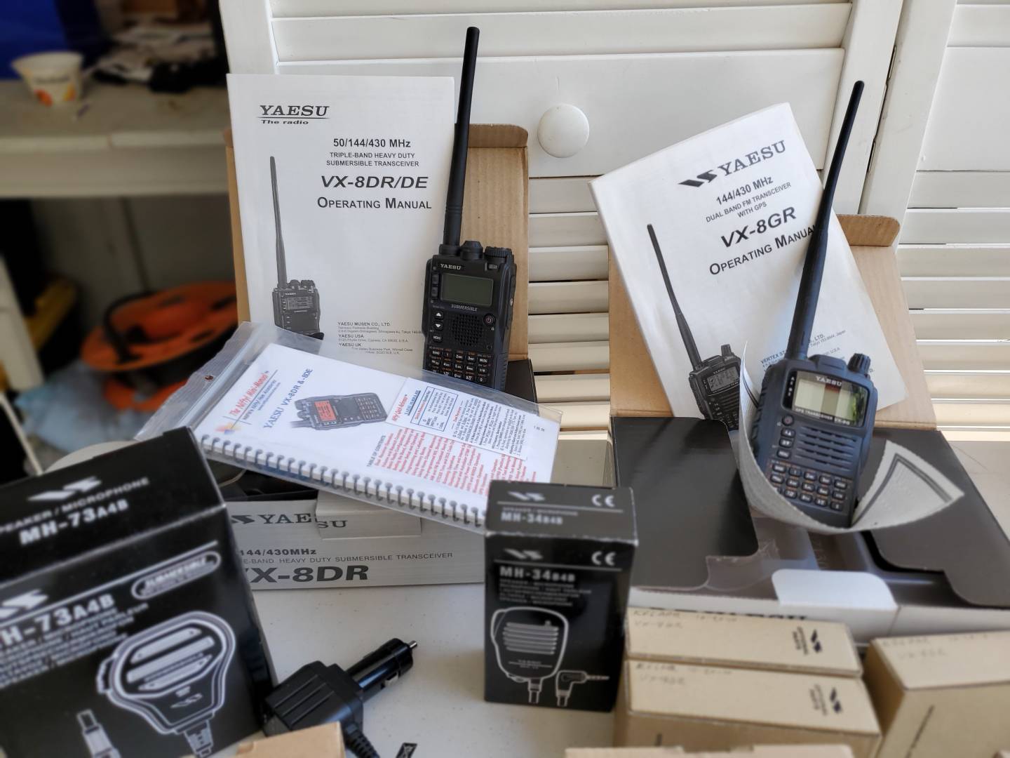 Equipment for Sale from KF6AAR/SK Neighbor: Yaesu VX-8.., FT-707